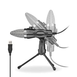 NGS Micrófono PC Usb con soporte tripode