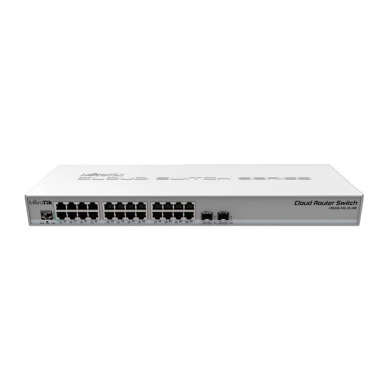 MikroTik CRS326-24G-2S+RM Switch 24xGB 2xSFP+ L5 MikroTik CRS326-24G-2S+RM Switch 24xGB 2xSFP+ L5