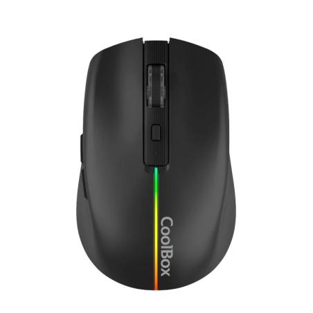 Coolbox Gaming Ratón  W01 1600DPI Inalámbrico Negr