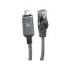 EWENT Cable USB-C 3.1 A RJ45 CAT6 FTP, 1Gbps, 1,5m