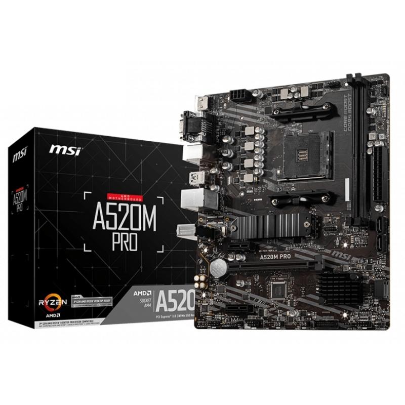MSI Placa Base A520M PRO mATX AM4 MSI Placa Base A520M PRO mATX AM4
