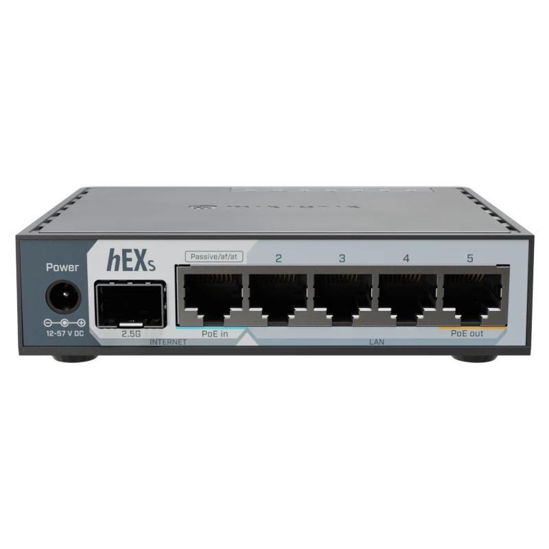 Mikrotik E60iUGS hEX Router 5xGbE PoE-I/O 1x2.5SFP