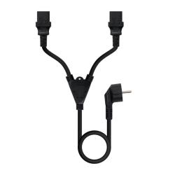 Nanocable Cable aliment. CEE7-M a 2xC13-H 3 m