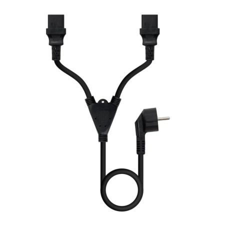 Nanocable Cable aliment. CEE7-M a 2xC13-H 3 m