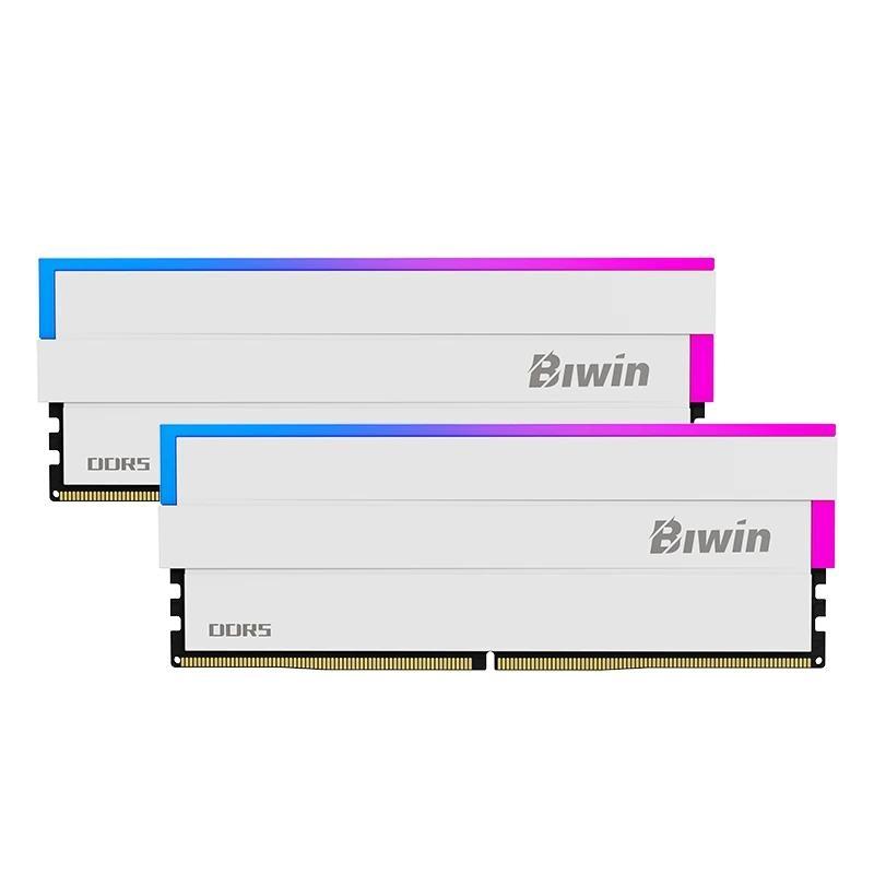 Biwin DW100 DDR5 6000 64GB CL30 (32*2) White RGB Biwin DW100 DDR5 6000 64GB CL30 (32*2) White RGB