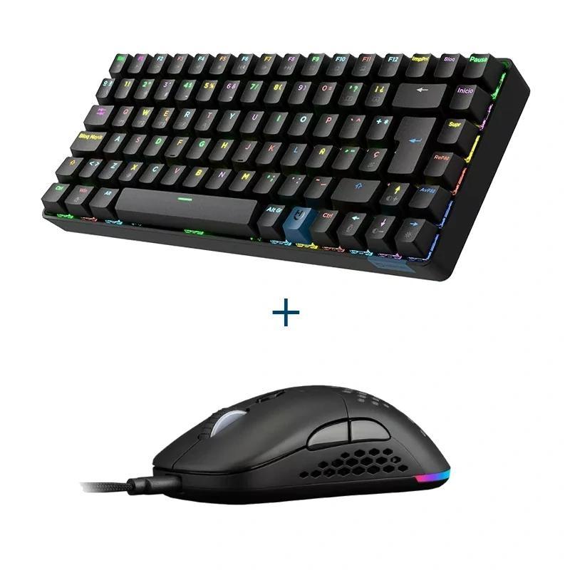 Hiditec Teclado GM1K switch red + Raton GX30 PRO Hiditec Teclado GM1K switch red + Raton GX30 PRO