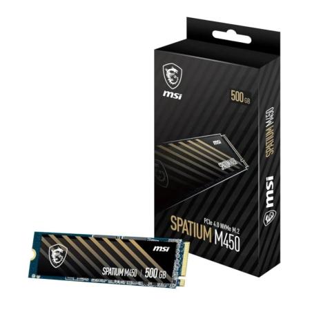 MSI SSD Spatium M450 500Gb PCIe 4.0 NVMe 3000 Mb-s