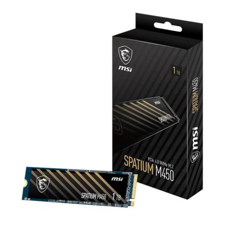 MSI SSD Spatium M450 1Tb PCIe 4.0 NVMe 3400 Mb-s