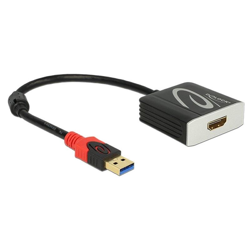 Delock Adaptador USB 3.0 tipo-a Macho/ Hdmi Hembra Delock Adaptador USB 3.0 tipo-a Macho/ Hdmi Hembra