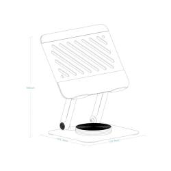 Tooq Soporte mesa 360º dispositivos hasta 13" Gris