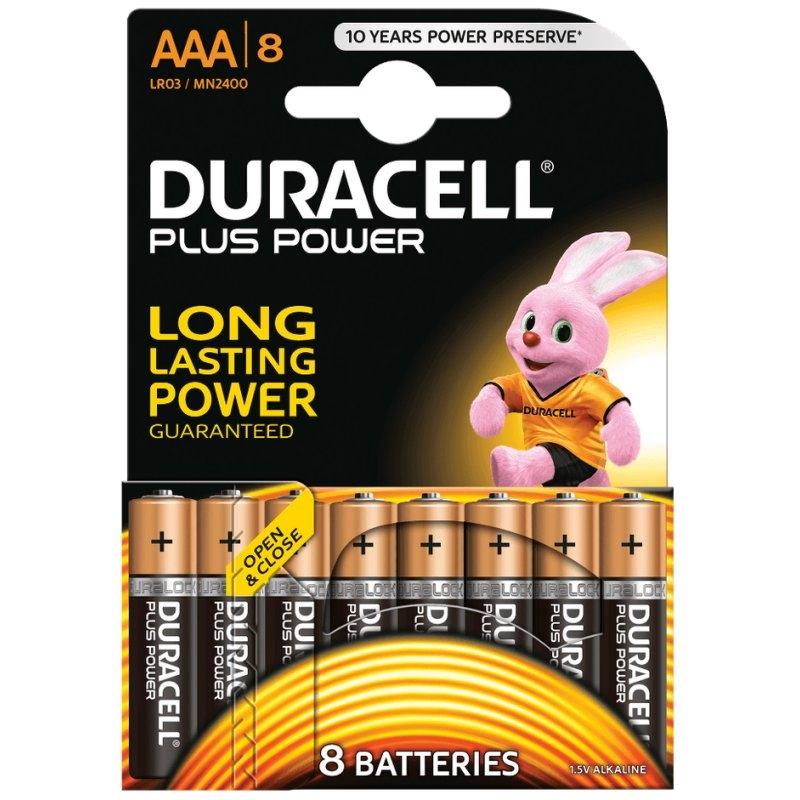 Duracell Plus Power Pila Alcalina AAA LR03 Pack 8 Duracell Plus Power Pila Alcalina AAA LR03 Pack 8