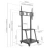 iggual GOLIAT Soporte TV con ruedas 37"-100" 150kg