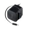 Intenso Cargador GaN W65ACIC retráctil Negro