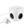 Nanocable Base de enchufe con 3 USB c/ interruptor