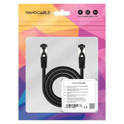 Nanocable Cable red Cat. 8.1 2GHZ SSTP Negro 3m
