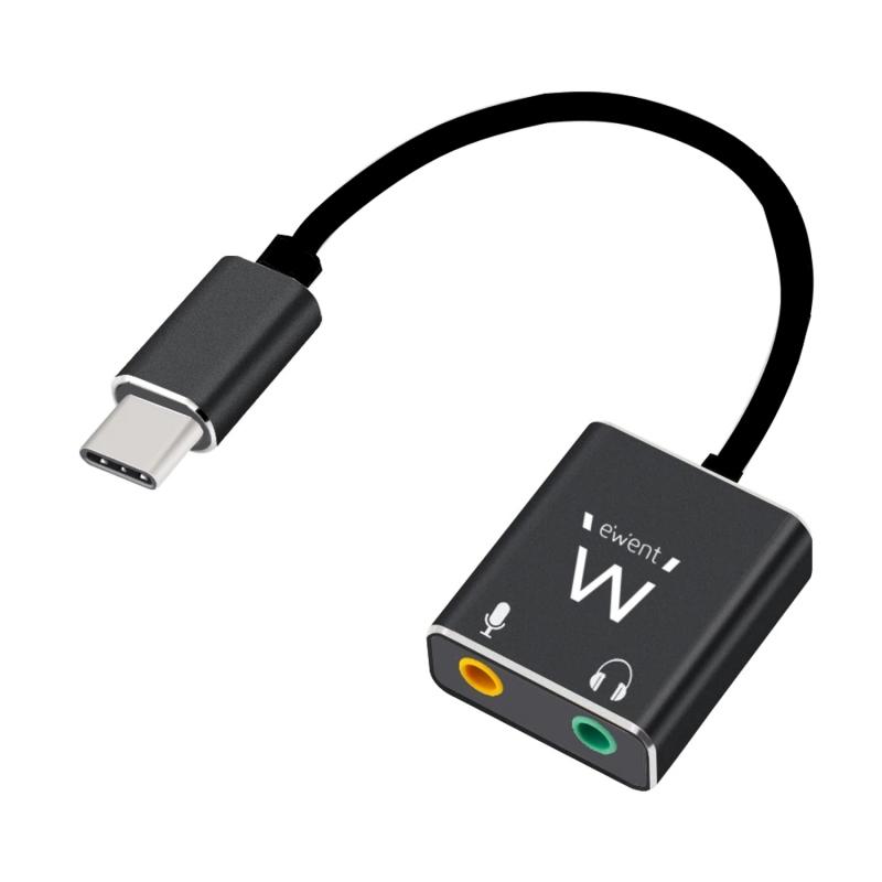Ewent Cable adaptador de audio USB tipo C/ Jack