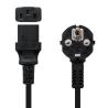 Nanocable Cable alim. CPU, CEE7/M-C13/H, negro, 5m