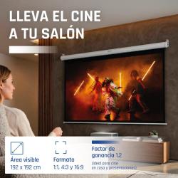 iggual Pantalla manual 1:1 112" 200x200 cm
