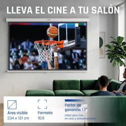 iggual Pantalla manual 16:9 106" 234x131 cm