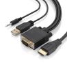 Aisens Cable Conversor SVGA y Audio a HDMI 1.5m