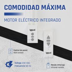 iggual Pantalla eléctrica 1:1 134" 240x240 cm