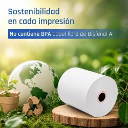 iggual Caja 50 rollos papel térmico sin BPA 80x80