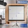 iggual Pantalla 112" 200x200 cm 1:1 trípode+bolsa