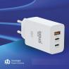 iggual Cargador triple USB-A + 2 x tipo C GaN 65W