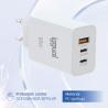 iggual Cargador triple USB-A + 2 x tipo C GaN 65W