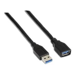 Aisens Cable USB 3.0 Tipo A/M-A/H negro 1.0m