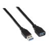 Aisens Cable USB 3.0 Tipo A/M-A/H negro 1.0m
