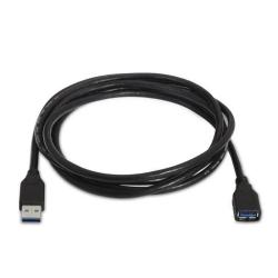 Aisens Cable USB 3.0 Tipo A/M-A/H negro 1.0m