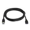 Aisens Cable USB 3.0 Tipo A/M-A/H negro 1.0m