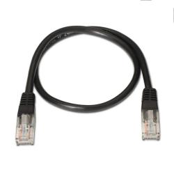 Aisens Latiguillo RJ45 CAT.6 UTP AWG24 negro 0.5m