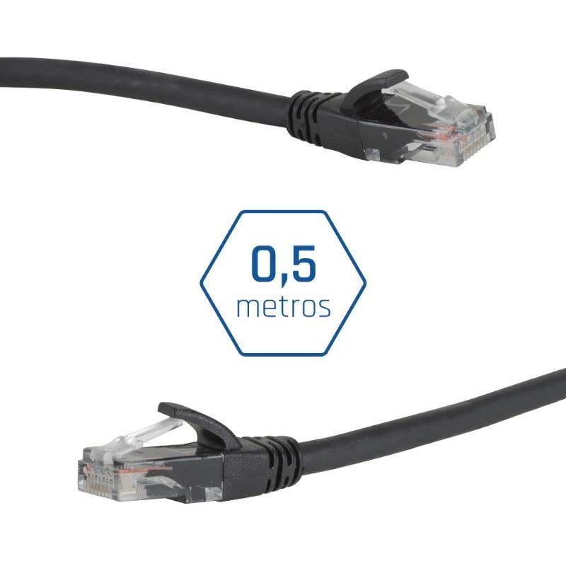 iggual Latiguillo CAT6 UTP LSZH 0,5 metros negro iggual Latiguillo CAT6 UTP LSZH 0,5 metros negro