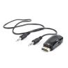 Gembird Adaptador HDMI a VGA y audio, negro