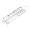 Aisens Regleta 5 tomas interruptor PD 2xUSBC 2xUSB