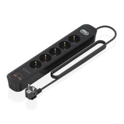 Aisens Regleta 5 tomas interruptor PD 2xUSBC 2xUSB