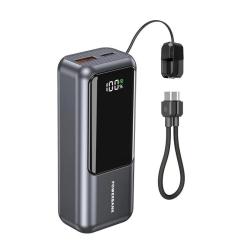 Gembird  Powerbank con LCD 10000 mAh Gris