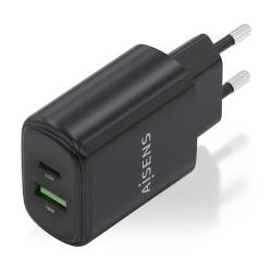 Aisens Cargador GaN 25W USB-C PD 3.0 USB-A QC3.0