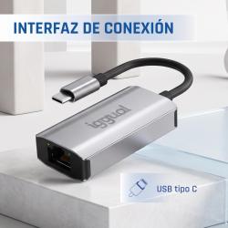 iggual Adaptador tipo C a RJ45 Gigabit 1000Mbps