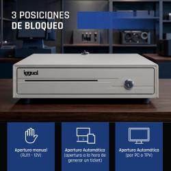 iggual Cajón portamonedas IRON-10W 38cm 4+6 blanco