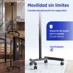 iggual SRTV55 Soporte TV suelo ruedas 13"-55" 20kg
