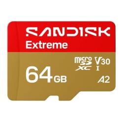 Sandisk microSDXC Extreme 64Gb uSD 170/80MBs +Adap