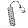 Nanocable Hub USB-C/A 4xUSB-A+3USB-C+USB-C 5V