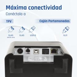 iggual Impresora Térmica TP9000 USB+RJ45+RJ45RS232