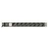 Gembird PDU, 8 tomas Schuko, 1U, 16A, cable de 3 m