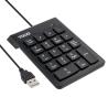 Tooq Teclado USB Numérico 19 teclas Negro