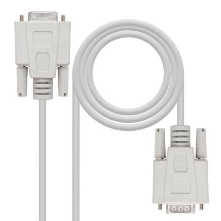 Nanocable Cable Serie Modem DB9/M-DB9/H