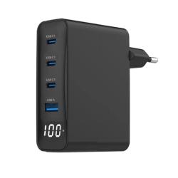 Gembird Cargador rápido USB GaN  4 P  100 W LCD